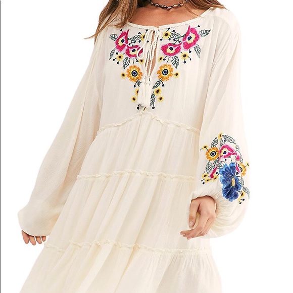 Free People Dresses & Skirts - Free People Spell On You Embroidered Mini Dress